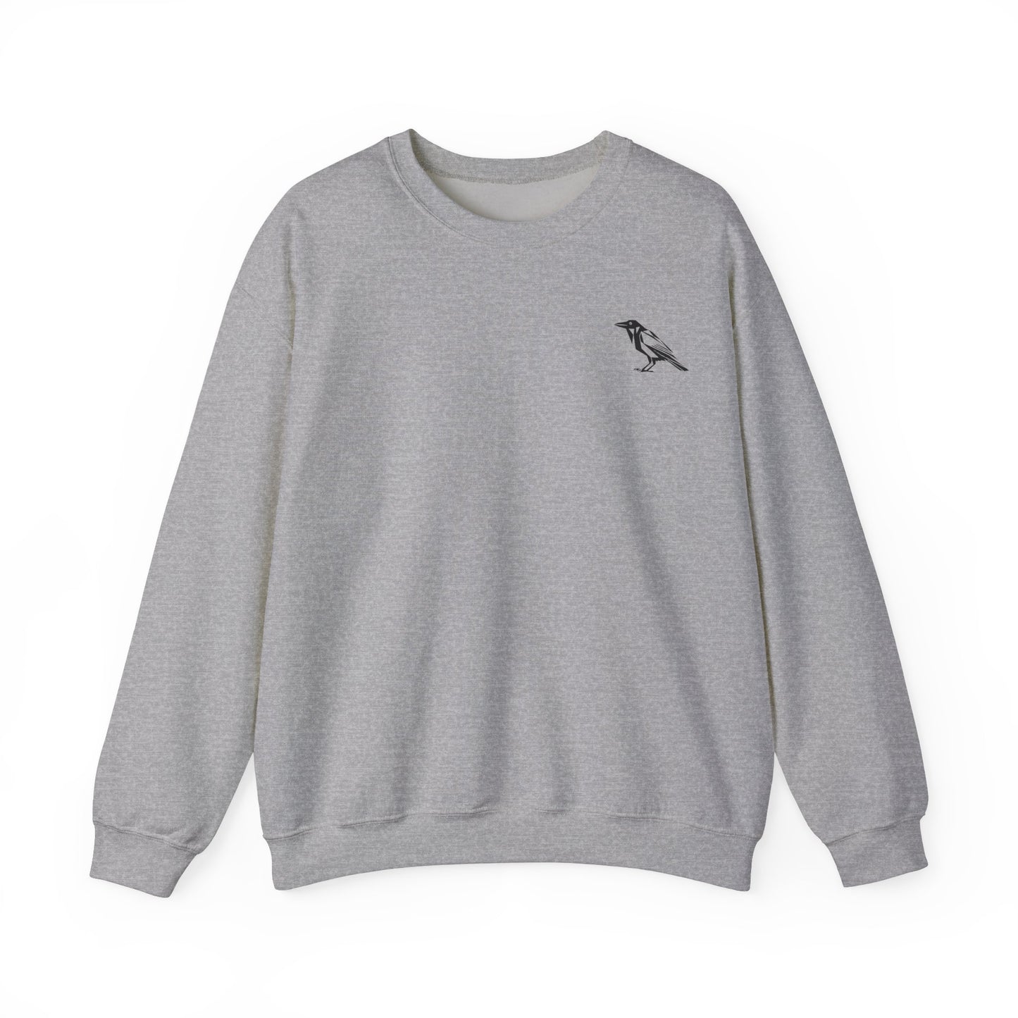 Unisex Crewneck Raven, Raven Sweatshirt, Unisex Bird Crewneck