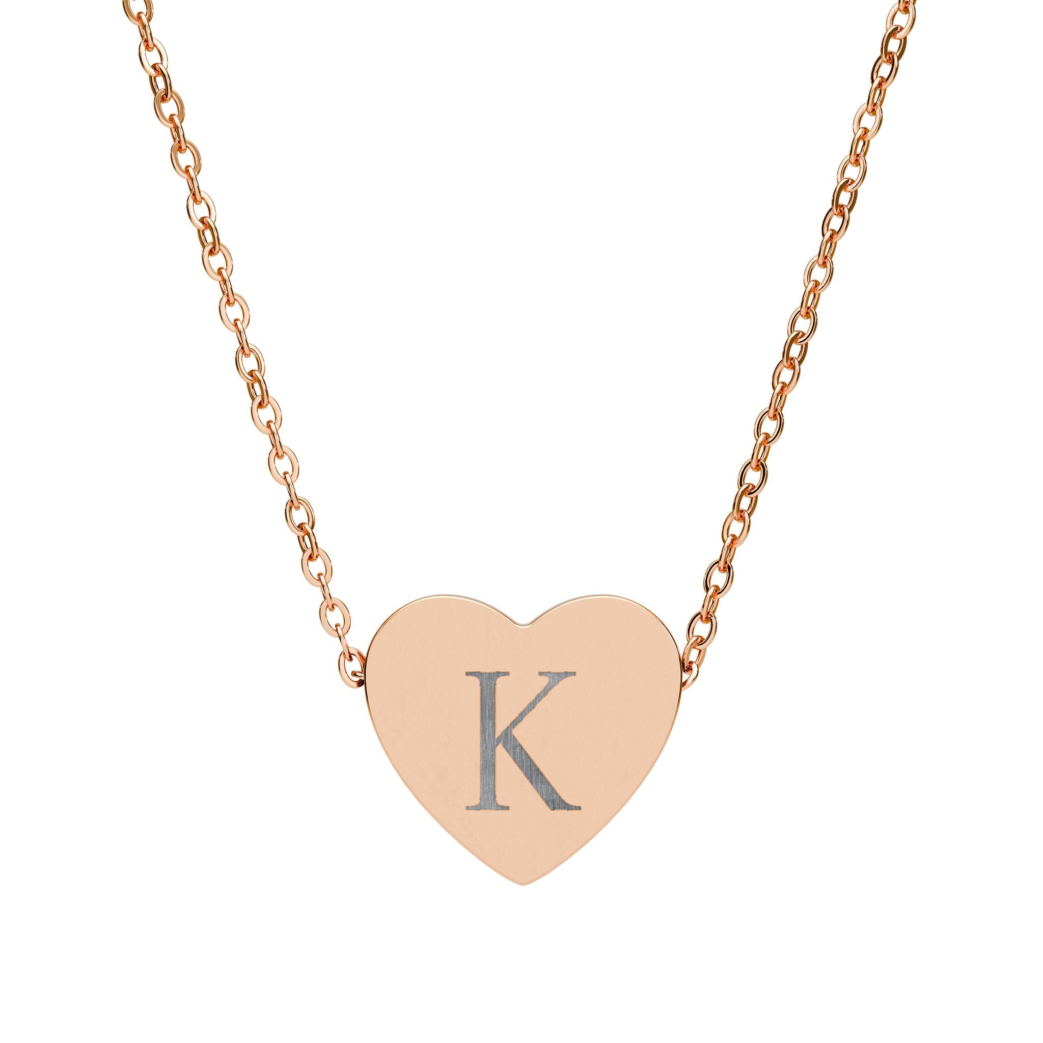 Rose gold necklace-K