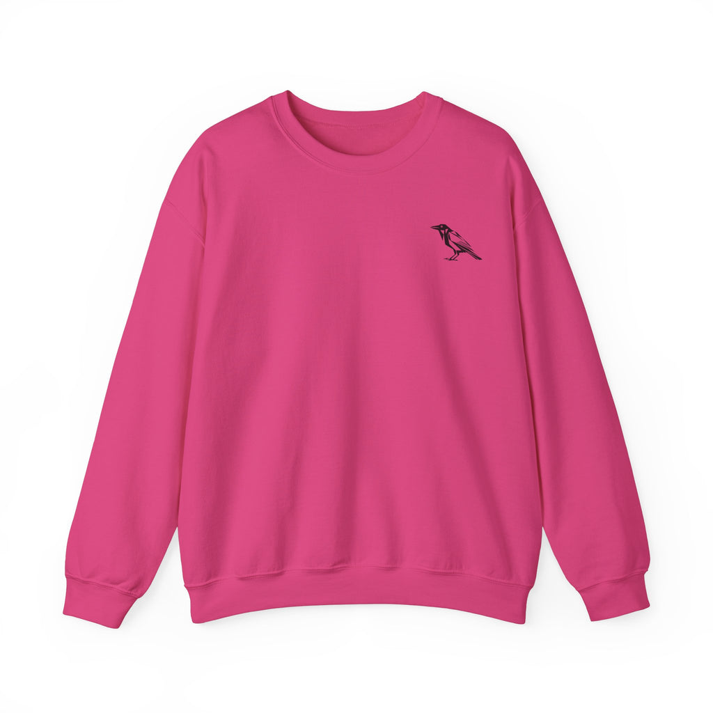 Unisex Crewneck Raven, Raven Sweatshirt, Unisex Bird Crewneck