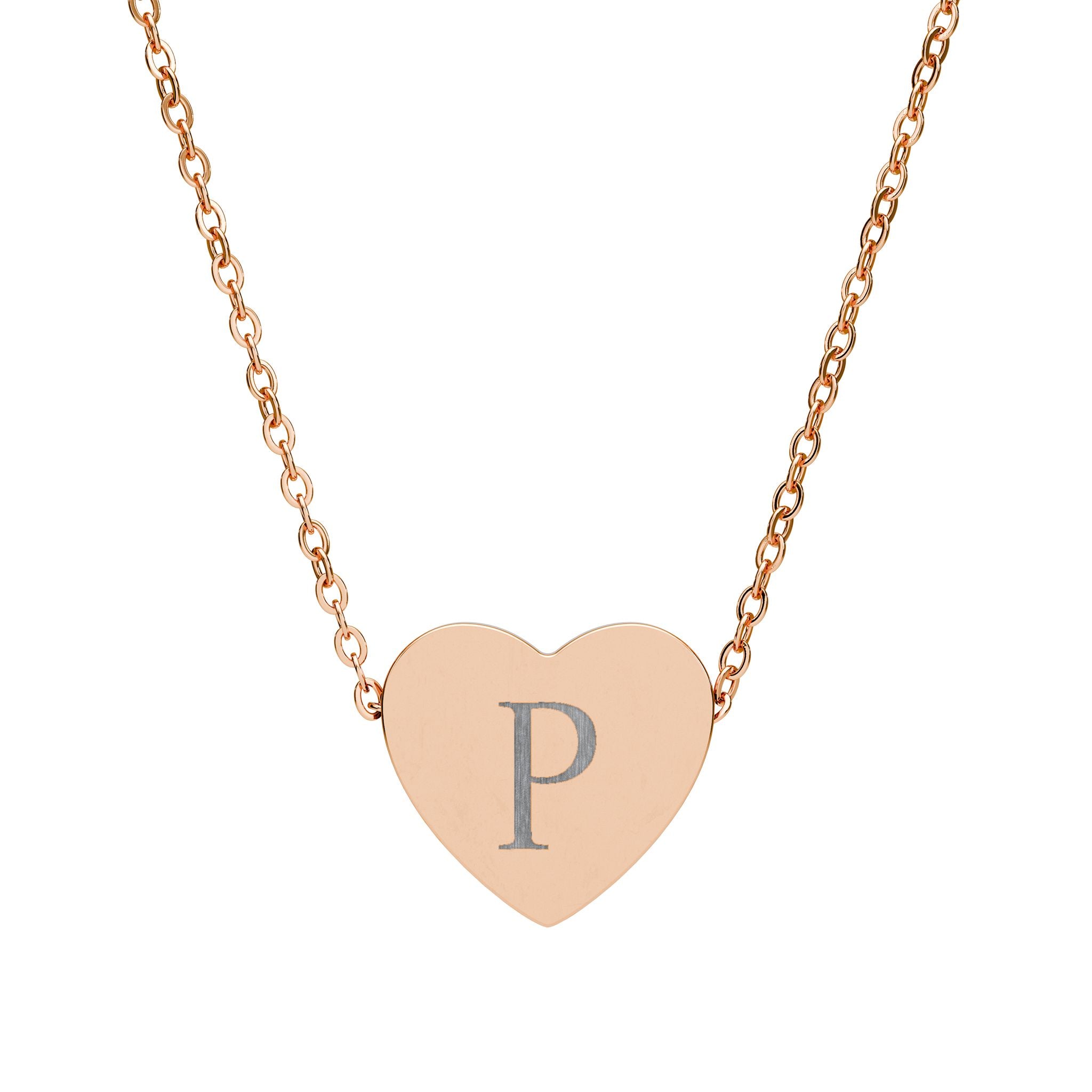 Rose gold necklace-P
