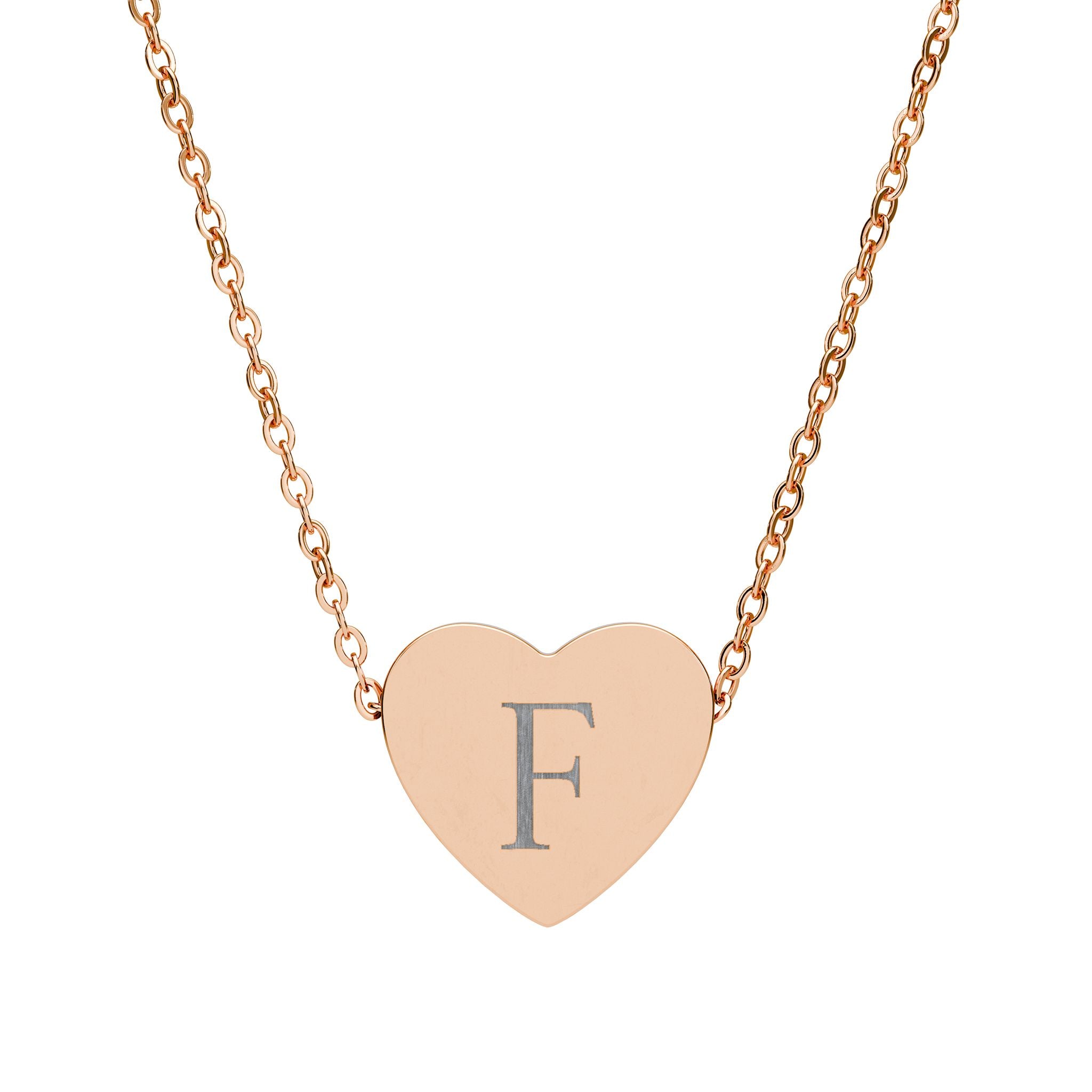 Rose gold necklace-F