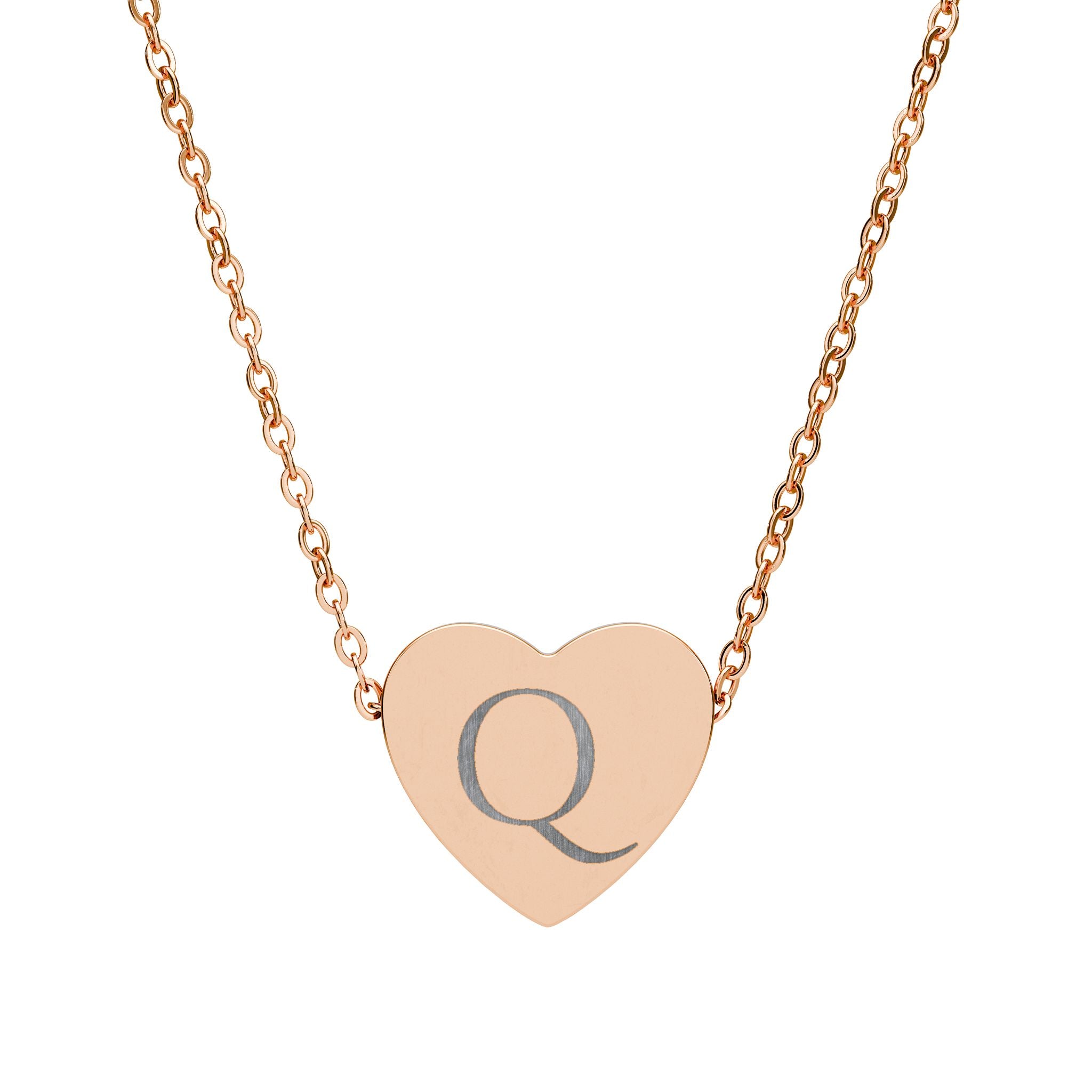 Rose gold necklace-Q
