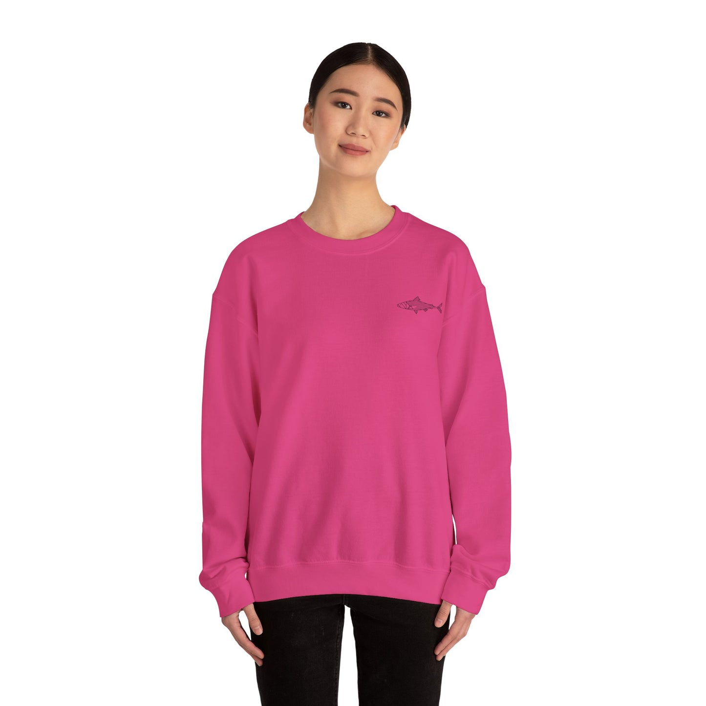 Unisex Crewneck Salmon, Salmon Sweatshirt, Unisex Fish Crewneck