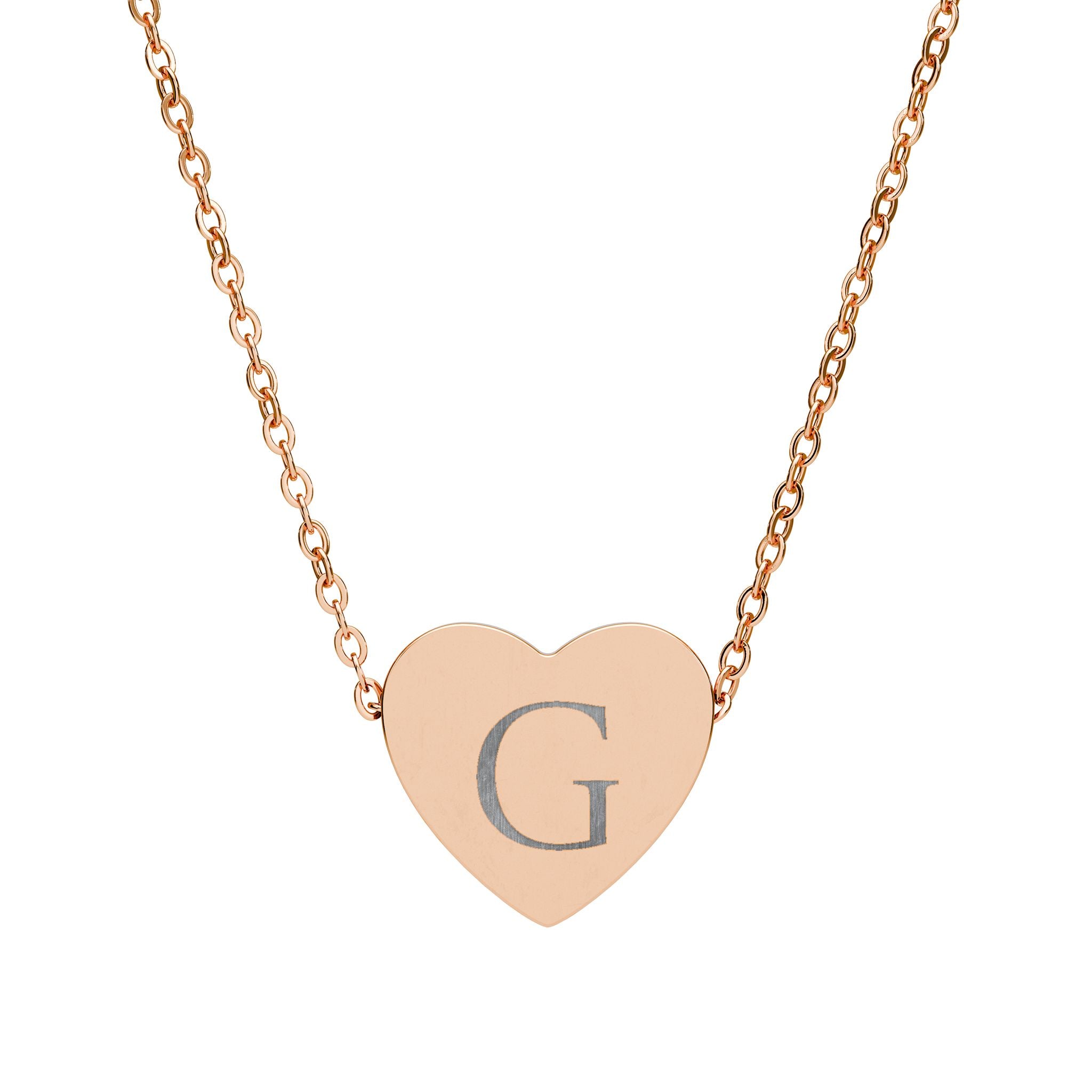 Rose gold necklace-G