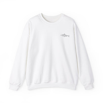 Unisex Crewneck Salmon, Salmon Sweatshirt, Unisex Fish Crewneck