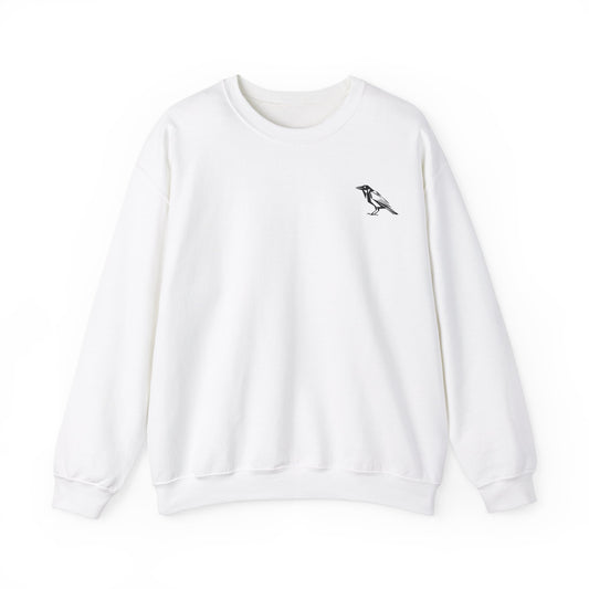 Unisex Crewneck Raven, Raven Sweatshirt, Unisex Bird Crewneck