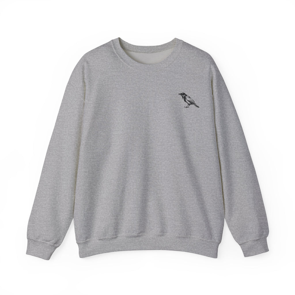 Unisex Crewneck Raven, Raven Sweatshirt, Unisex Bird Crewneck