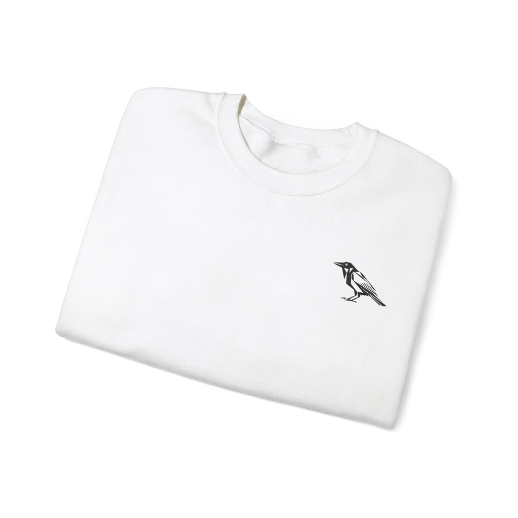Unisex Crewneck Raven, Raven Sweatshirt, Unisex Bird Crewneck