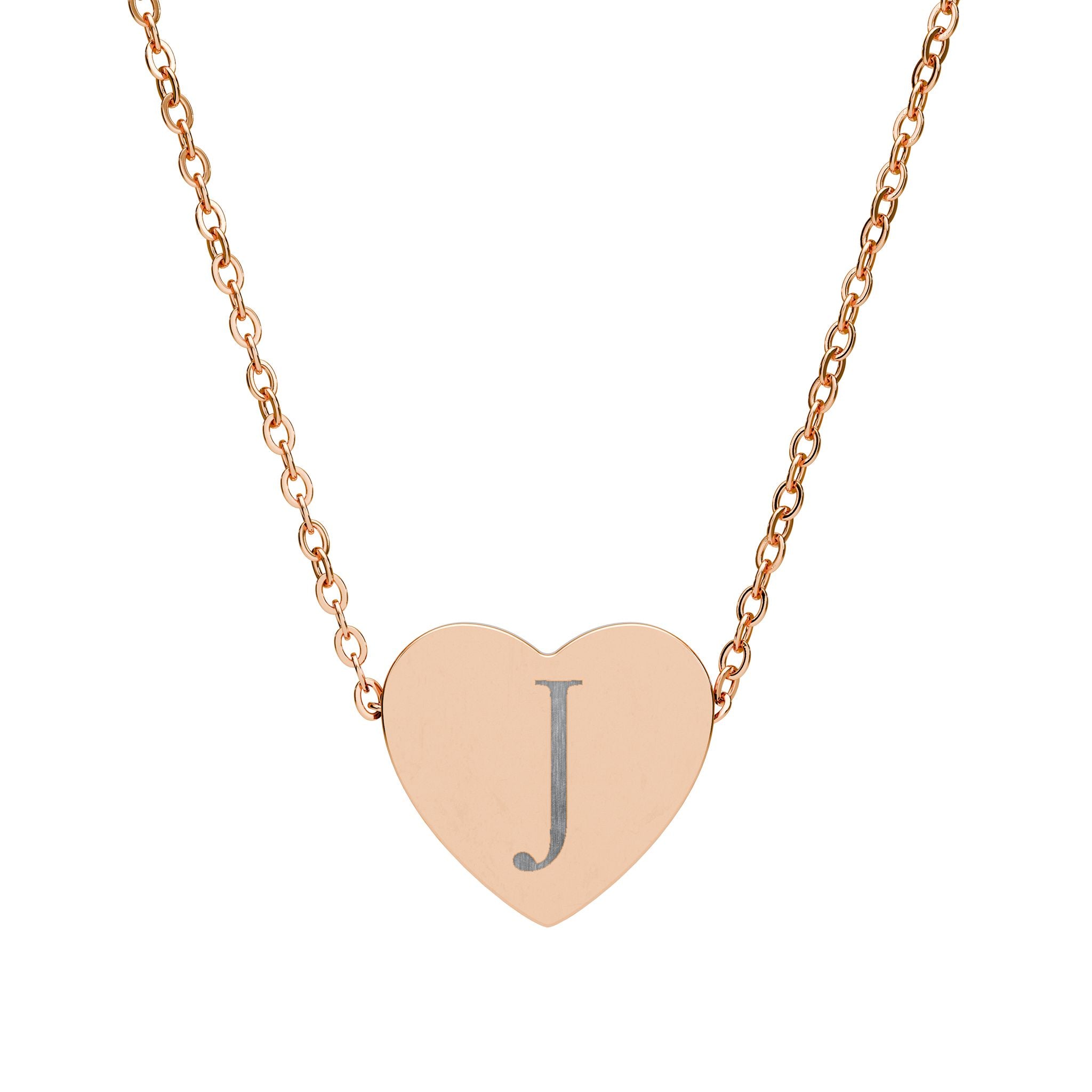 Rose gold necklace-J